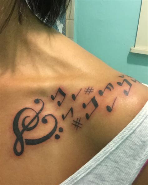 18 Music Heart Tattoos Designs Ideas Design Trends