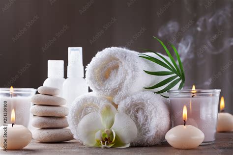 Aromatherapy Spa Beauty Treatment And Wellness Background With