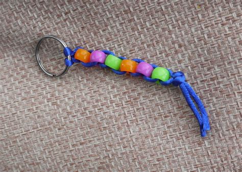 How To Make An Easy Beaded Key Ring Thriftyfun