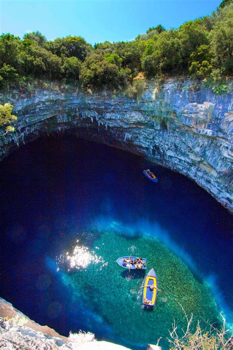 Melissani Cave Kefalonia Greece