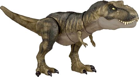 Amazon Com Jurassic World Dominion Dinosaur T Rex Toy Thrash N Devour Tyrannosaurus Rex