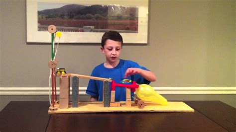 Six Simple Machine Project Using All Six Machines Rube Goldberg Youtube