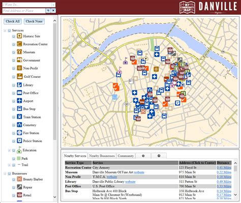 Maps Danville Va Official Website