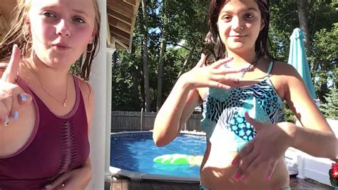 Pool Float Challenge Sisters 4 Life💘 Youtube