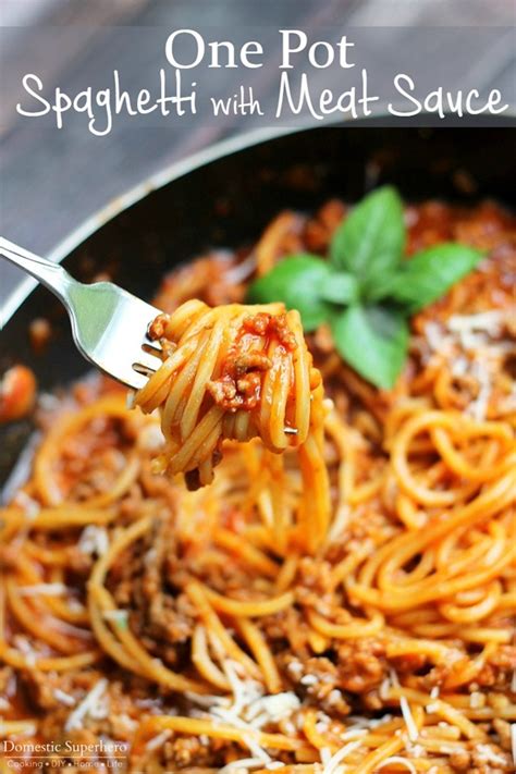 pot spaghetti  meat sauce keeprecipes