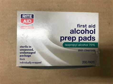 Rite Aid Alcohol Prep Pads 200 Sterile Pads Other First Aid