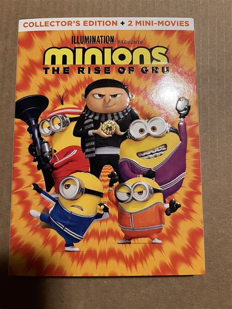 Minions The Rise Of Gru Dvd Collectors Edition New And Sealed Usa Free