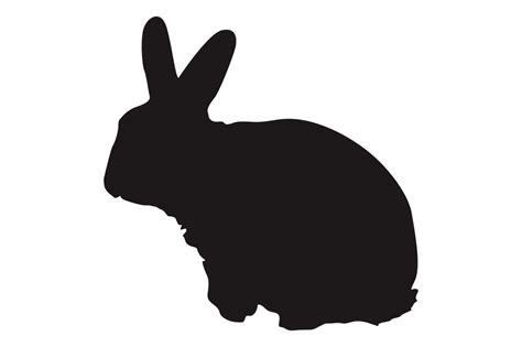 Rabbit Silhouette With Transparent Background 23629737 Png
