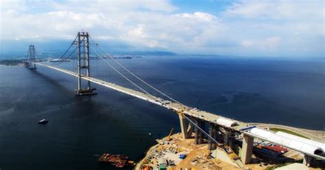 It is a striking feature within the local landscape and seascape. Osman Gazi Bridge, Turkey - Assignment Point