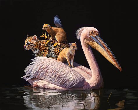 Unusual Animals Brought Together In New Hyperrealistic Paintings By