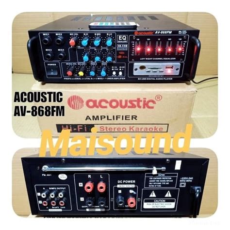 Jual Amplifier Acoustic Av Fm Av Fm Ampli Acoustic Av Fm Di