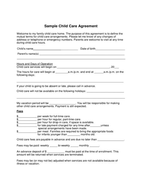 Where you need a lawyer: A Agreement Form For Payment For A Child Is A Agreement ...