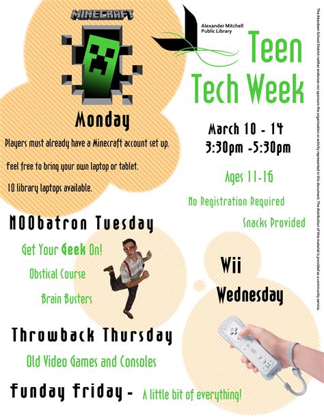 Teen Tech Week Is Back March 10 14 Tween Books Books For Tweens Teen