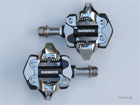 Clipless Shimano Spd Pedals 3d Model Flatpyramid