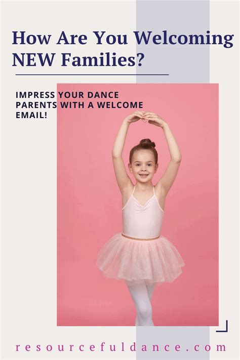 Welcome Email For New Students At Your Dance Studio Dance Studio