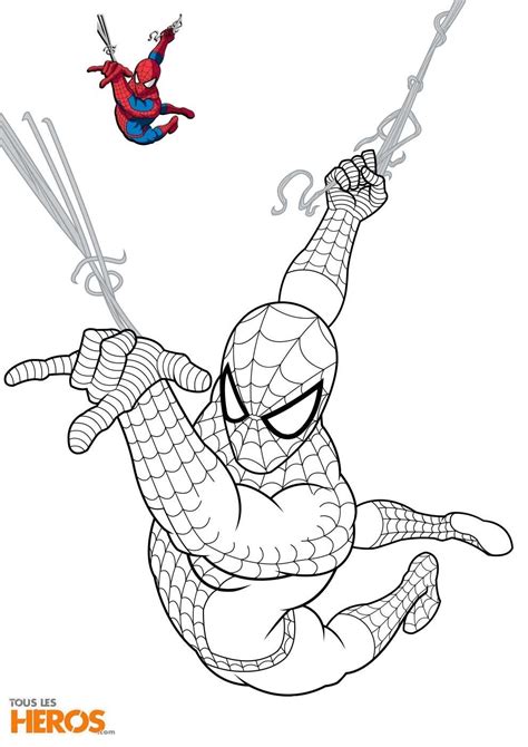 Coloriage à Imprimer Gratuit De Spiderman En 2020 Coloriage Spiderman