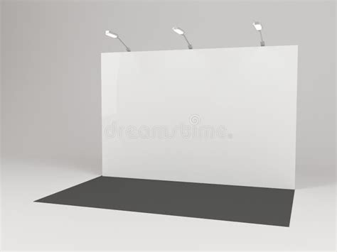 Banner 3x2 Meters 3d Render Blank Template For Your Design Stock