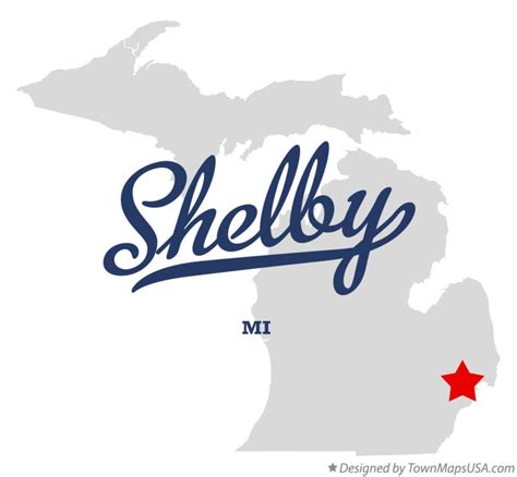 Map Of Shelby Macomb County Mi Michigan