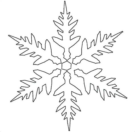 17 Snowflake Stencil Template Free Printable Word Pdf Jpeg Format
