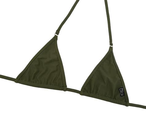Agave Green Micro Bikini String Swimwear Minimal Coverage Top Micro Bikini Black Bikini Top