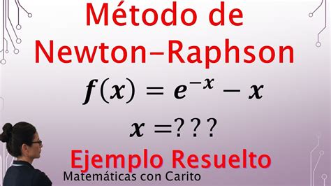 Método Newton Raphson Ejemplo YouTube