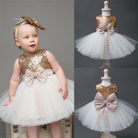 Baby Girls Dresses Party Ball Gown Formal Dress Sleeveless Girl