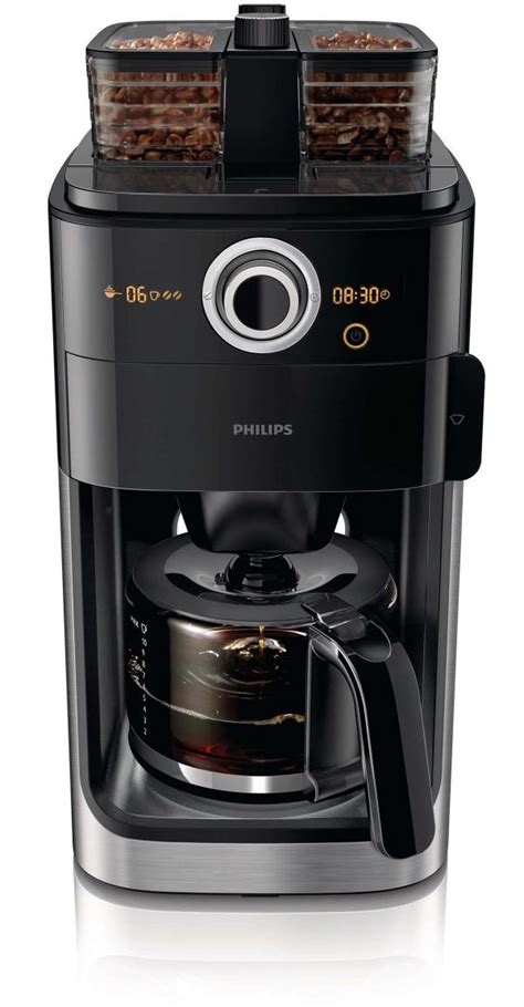Philips Coffee Maker With Glass Jug Grind And Brew 12 Litre 1000 Watt
