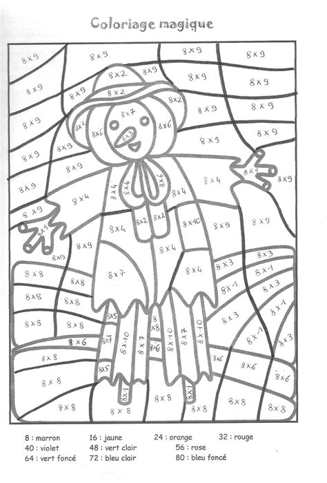 Coloriage Magique Maths Ce2  GreatestColoringBook.com