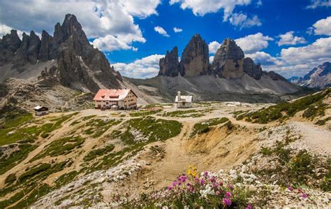 Amazing View Of Tre Cime Di Lavaredo In Alto Adige Italy Stock Photo