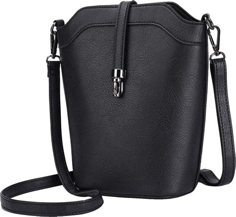 Seosto Crossbody Bags For Women Small Leather Bucket Crossbody Bag