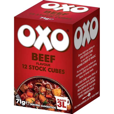 Is this one of those 'not available here' products or do you think a massive crate load is on the boat on its way out here, together with tins of mushy peas. Oxo 12 Beef Stock Cubes | Approved Food