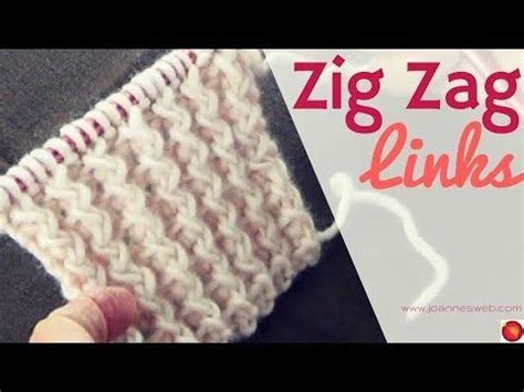 You can use this stitch for all kinds of knitted items. (36) Zig Zag Links Knitting Pattern | Rib Stitch Knit ...