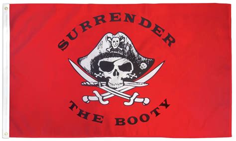 Surrender The Booty Red 3×5 Flag I Americas Flags