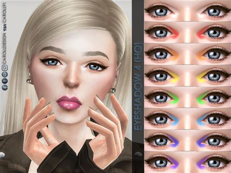 Sims 4 — Eyeshadow 4 Hq By Caroll912 — Single Tone Inner Corner