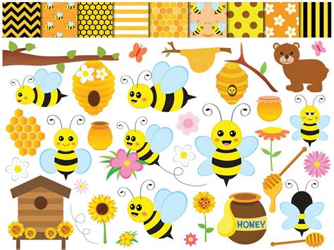 Bee Clipart , bees Clipart, Honey bees clip art , Bee cliparts by baba ...