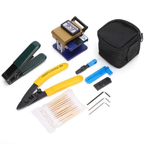 Buy Nofaner Ftth Splicing Splice Fiber Optic Stripping Tool Kit With Fiber Cleaver Fc 6s Fiber