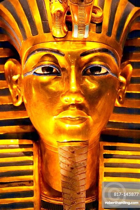 Tutankhamen Death Mask Egyptian Museum Stock Photo