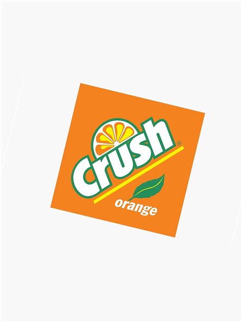 Crush Orange Old Logo Sticker Sticker For Sale By Cndpopculture