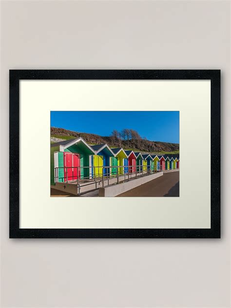 Barry Island Beach Huts Framed Art Print For Sale By Silversnapper Redbubble