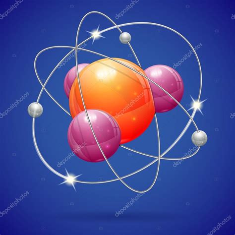 Atom Model — Stock Vector © Talexey 17592499