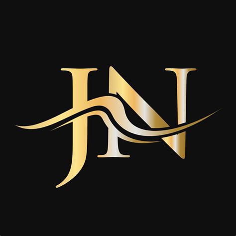 letra jn diseño de logotipo monograma negocio y logotipo de empresa Vector en Vecteezy