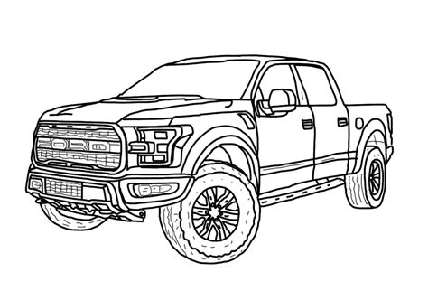 How To Draw Ford F 150 Raptor 2020 Step By Step
