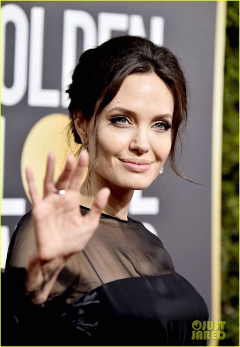 Angelina Jolies Son Pax Wears Times Up Pin At Golden Globes 2018