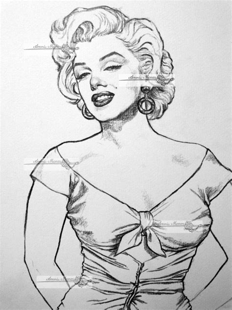 Marilyn Monroe Drawing Marilyn Monroe Pop Art Marilyn Monroe Portrait