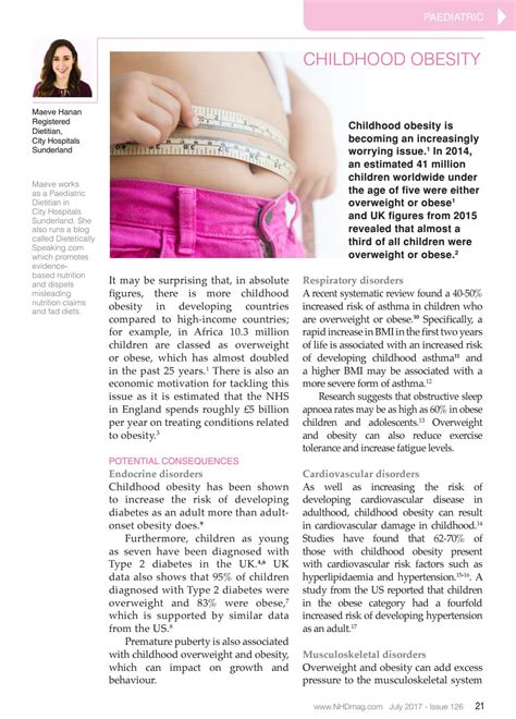 Issue 126 Childhood Obesity By Nh Publishing Ltd Issuu