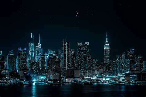 New York City Wallpaper 4k Cityscape Night World 437