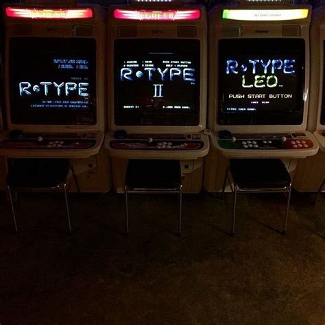 All 3 R Type Arcade Cabinets Shmups