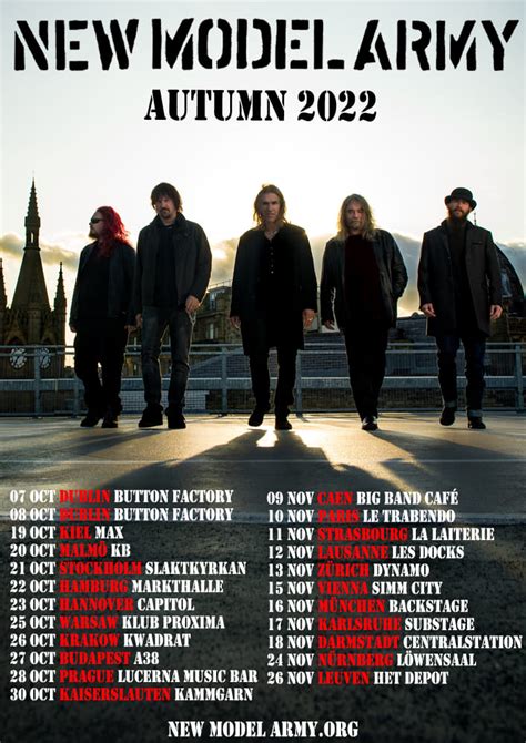 New Model Army 40 Years Tour Obliveon