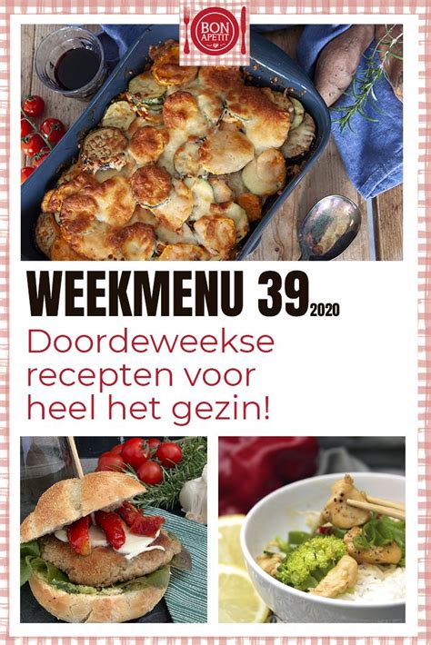 Pin Op Weekmenu