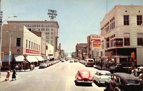 Central Avenue And Fourth Street Albuquerque Nm Postcard